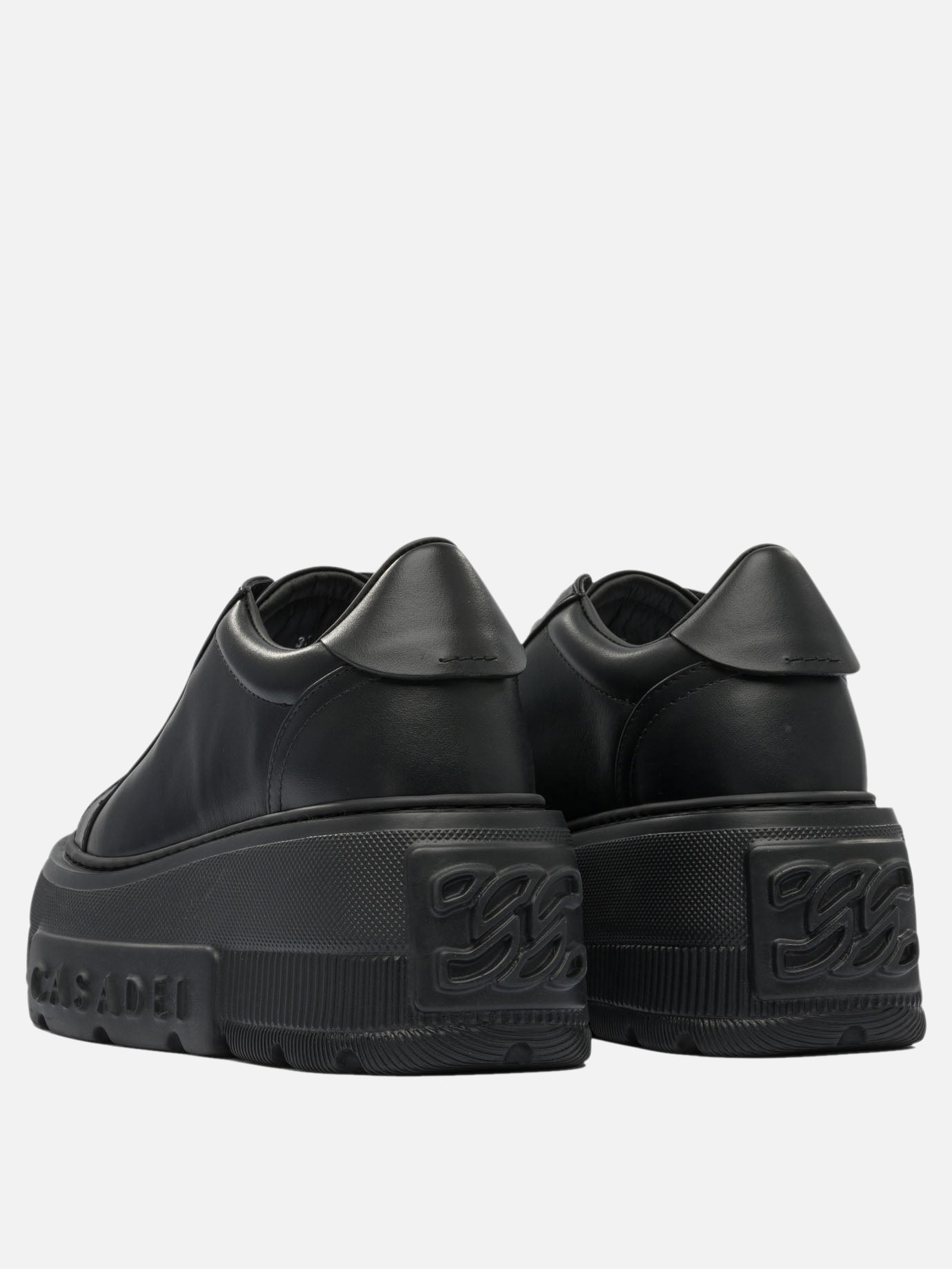 Low top sneakers 100% leather - 100% rubber  Black - Casadei Women | PDP | VIETTI Online Store | thumbnail_4