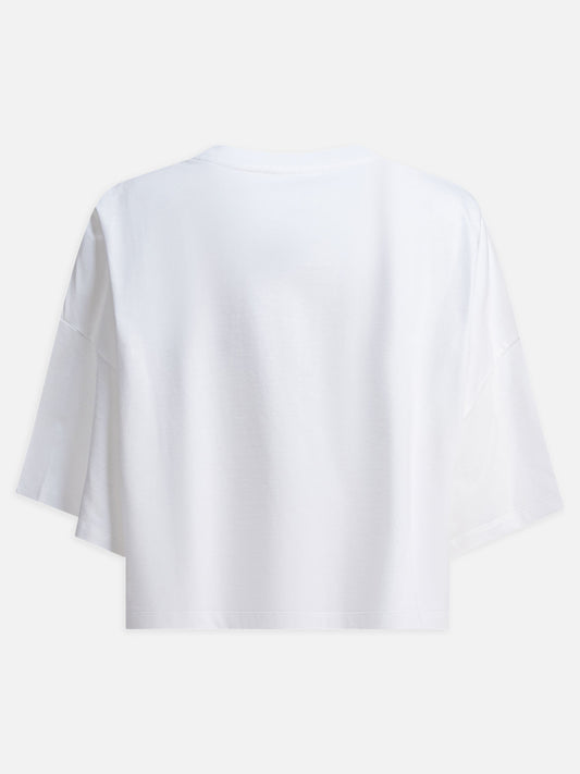 Chloé Boxy T-shirt in cotton jersey 10889585_S White 2
