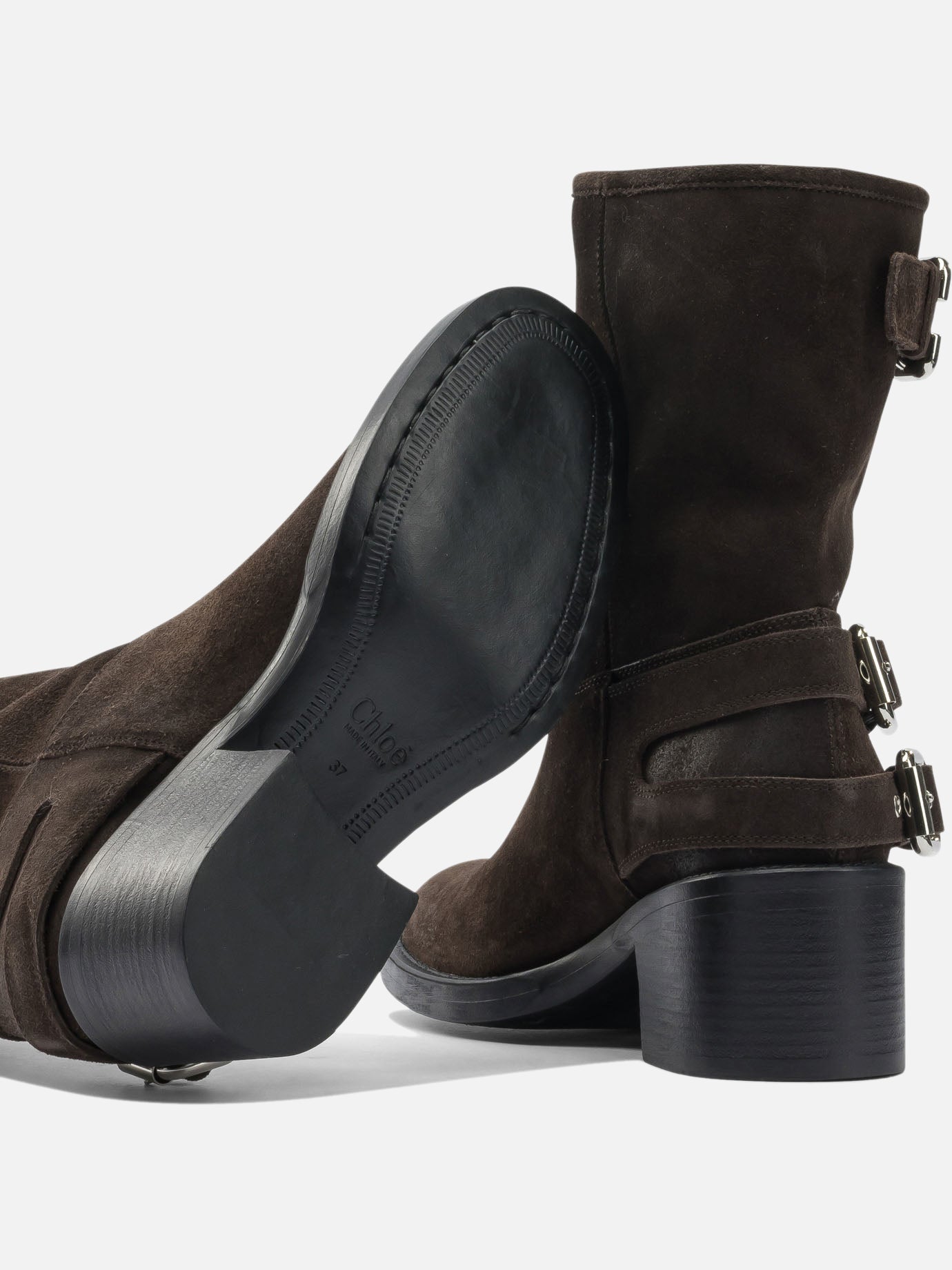 Pull-on boots 100% leather - 100% leather  Brown - Chloé Women | PDP | VIETTI Online Store | Zoom-Modal_5
