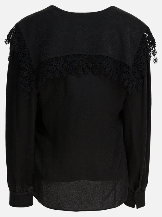 Casual shirts Solid colour  Black - Chloé Women | PDP | VIETTI Online Store | 2
