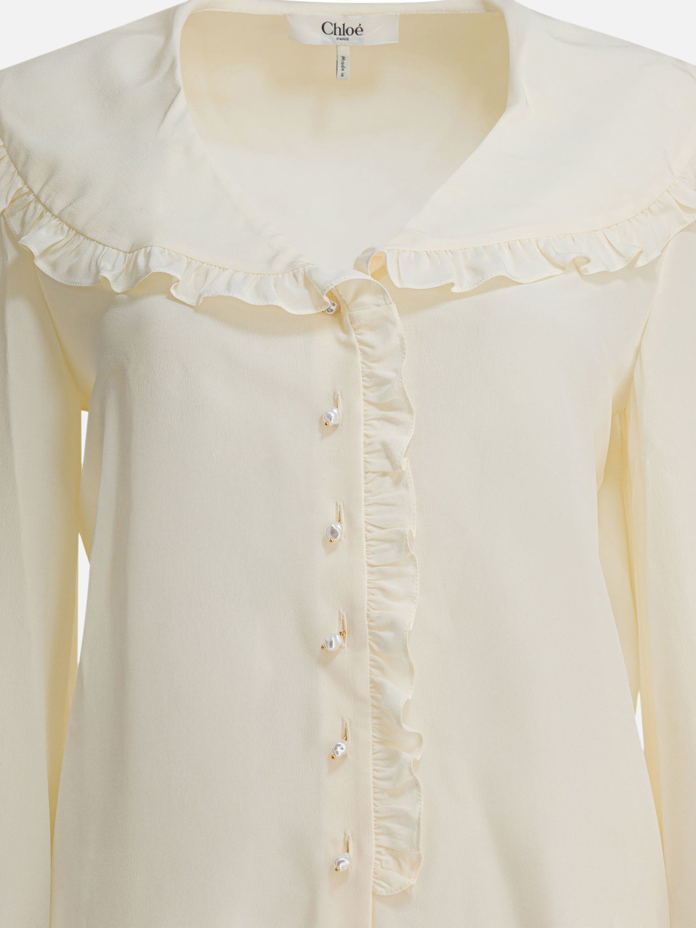 Blouses Solid colour  Yellow - Chloé Women | PDP | VIETTI Online Store | thumbnail_3
