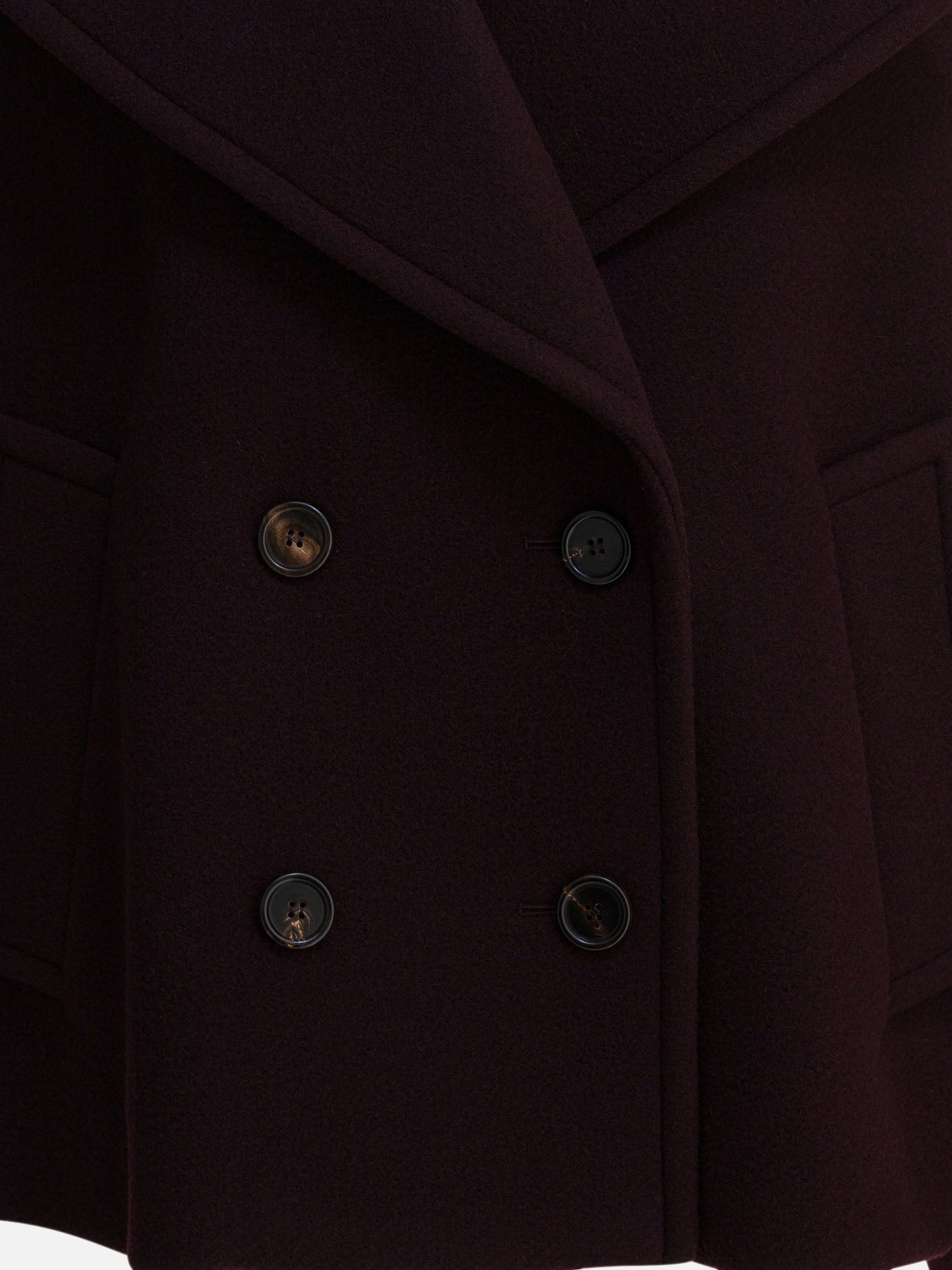 Short coats Solid colour  Bordeaux - Chloé Women | PDP | VIETTI Online Store | thumbnail_3