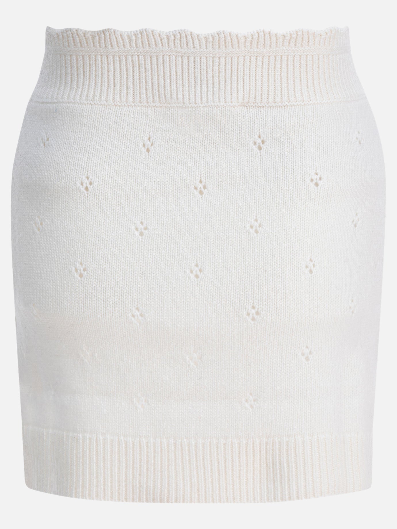 Midi skirts Solid colour  White - Chloé Women | PDP | VIETTI Online Store | thumbnail_2