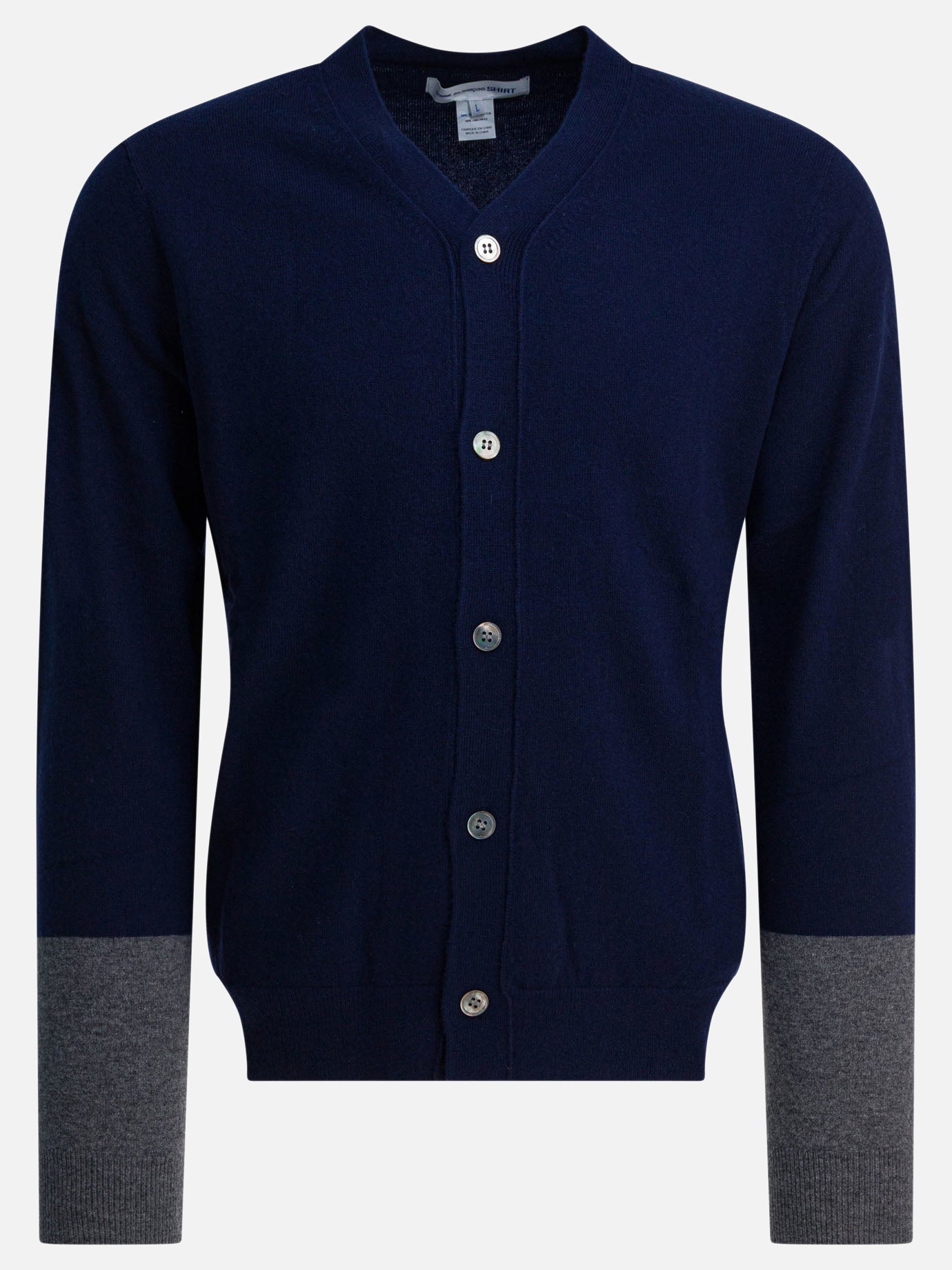 Cardigans Solid colour  Blue - Comme Des Garçons Forever Men | PDP | VIETTI Online Store | thumbnail