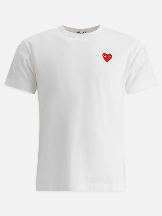 Crewneck t-shirts Logo  White - Comme Des Garçons Play Men | PDP | VIETTI Online Store 

