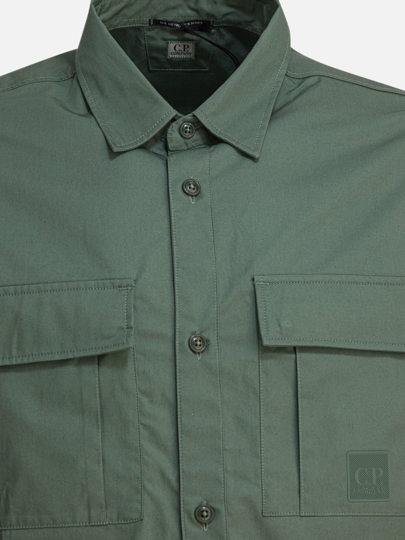 Casual shirts Solid colour  Green - C.P. Company Men | PDP | VIETTI Online Store | thumbnail_3