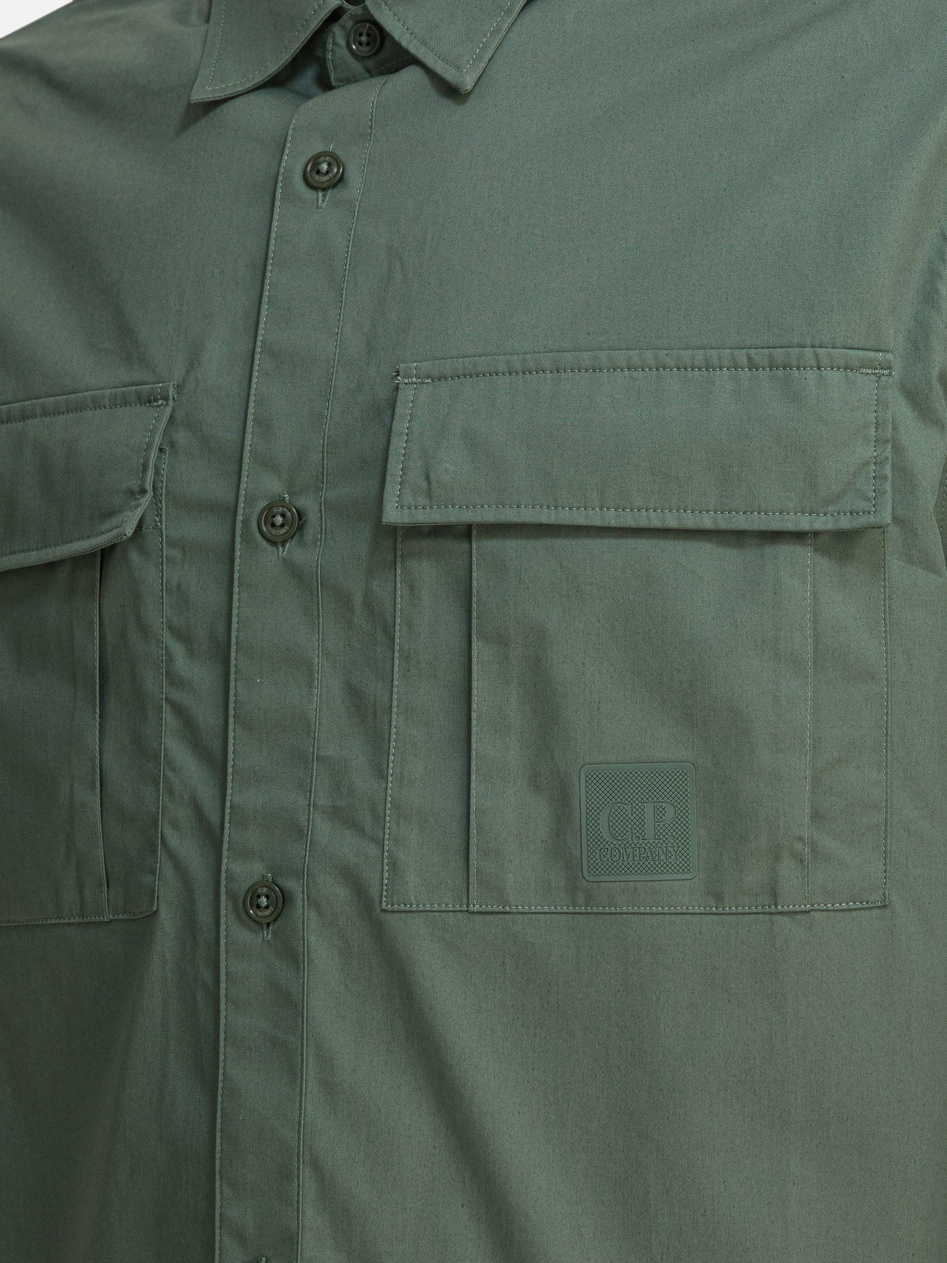 Casual shirts Solid colour  Green - C.P. Company Men | PDP | VIETTI Online Store | thumbnail_4