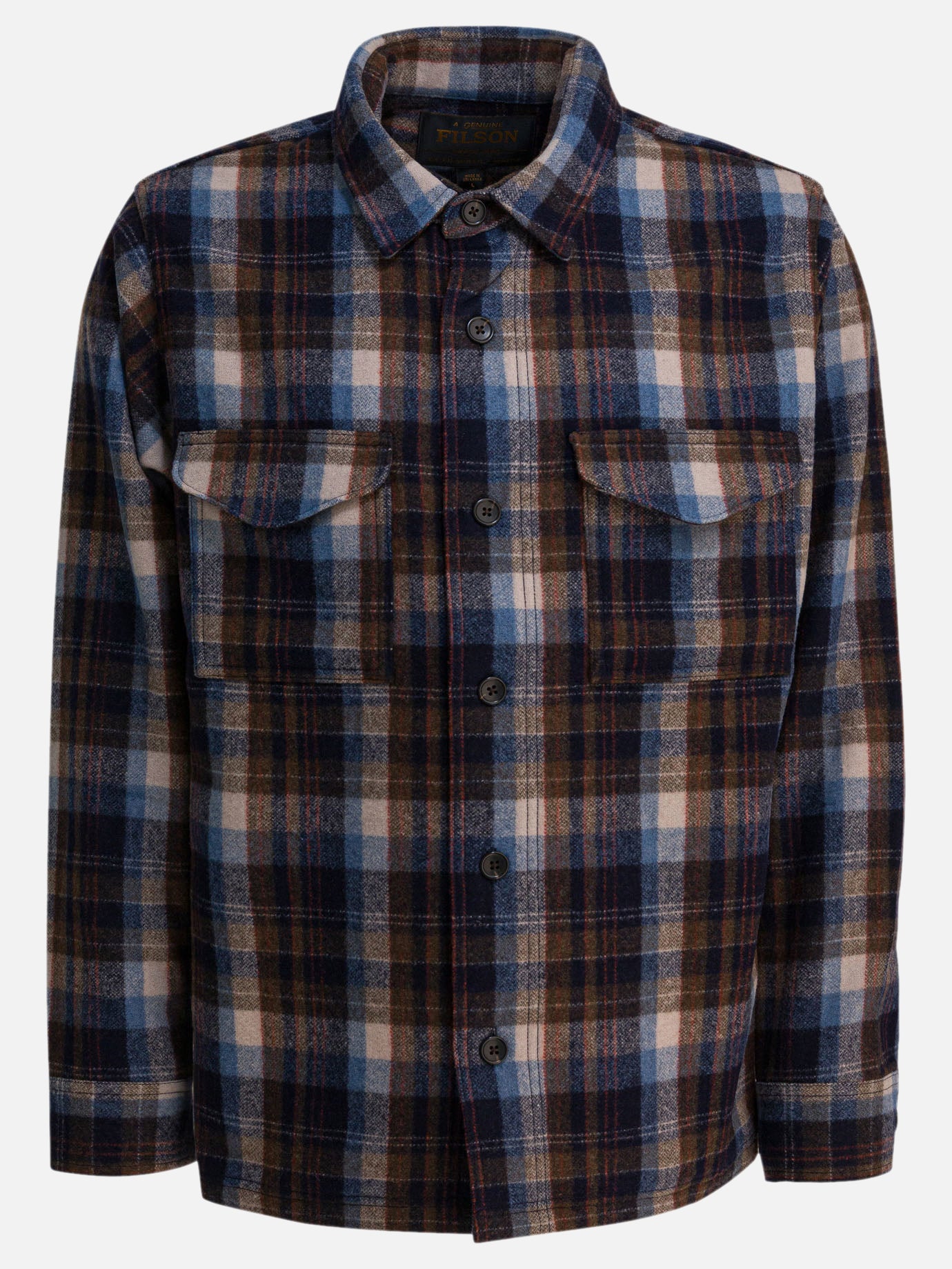 Overshirt jackets Check  Brown - Filson Men | PDP | VIETTI Online Store | thumbnail