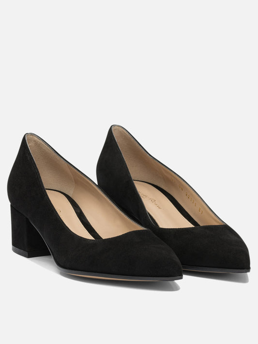 Pumps 100% suede - 100% leather  Black - Gianvito Rossi Women | PDP | VIETTI Online Store | 2
