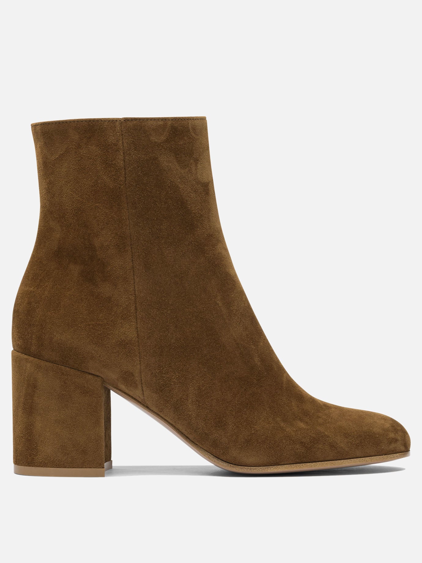 Zipped boots 100% suede - 100% leather  Brown - Gianvito Rossi Women | PDP | VIETTI Online Store | Zoom-Modal

