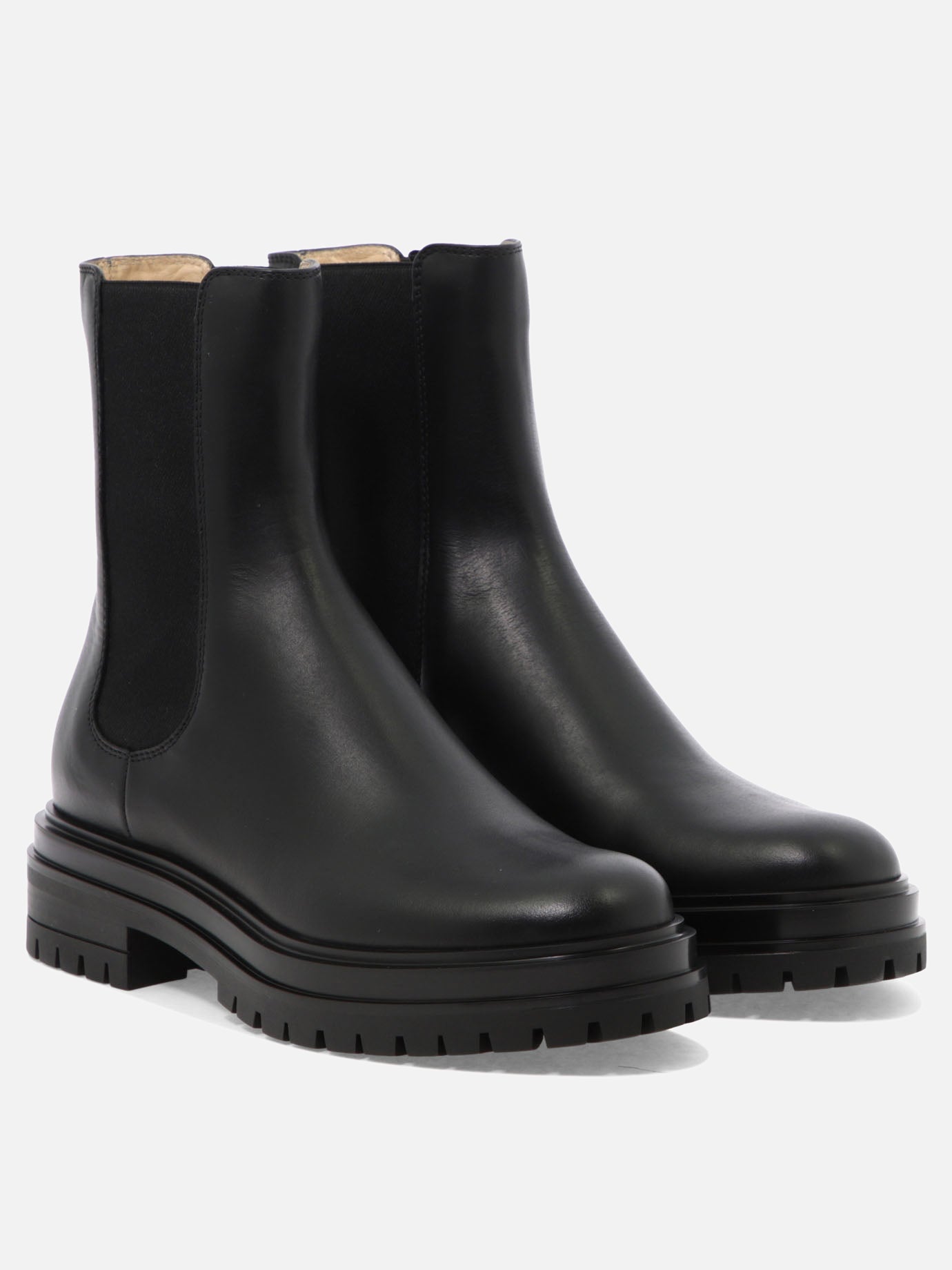 Chelsea boots 100% leather - 100% rubber  Black - Gianvito Rossi Women | PDP | VIETTI Online Store | thumbnail_2