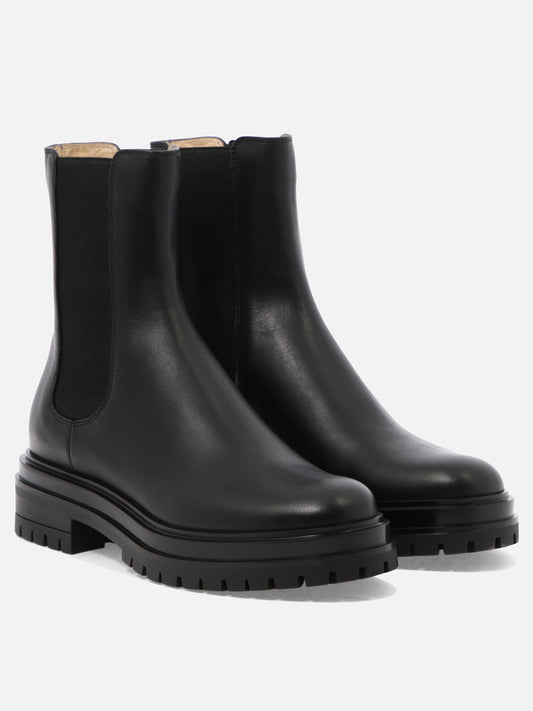 Chelsea boots 100% leather - 100% rubber  Black - Gianvito Rossi Women | PDP | VIETTI Online Store | 2

