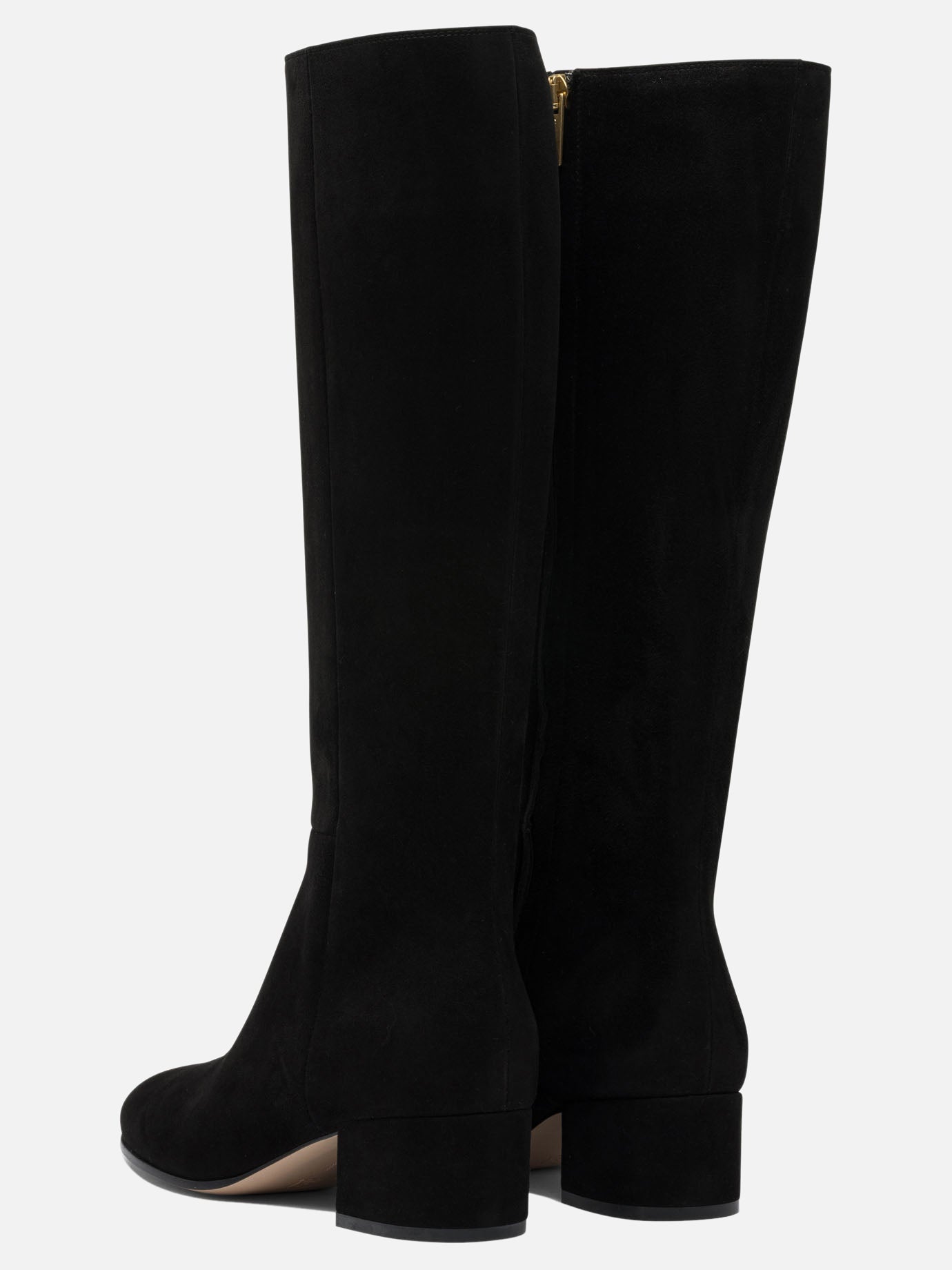 Knee-high 100% suede - 100% leather  Black - Gianvito Rossi Women | PDP | VIETTI Online Store | thumbnail_4
