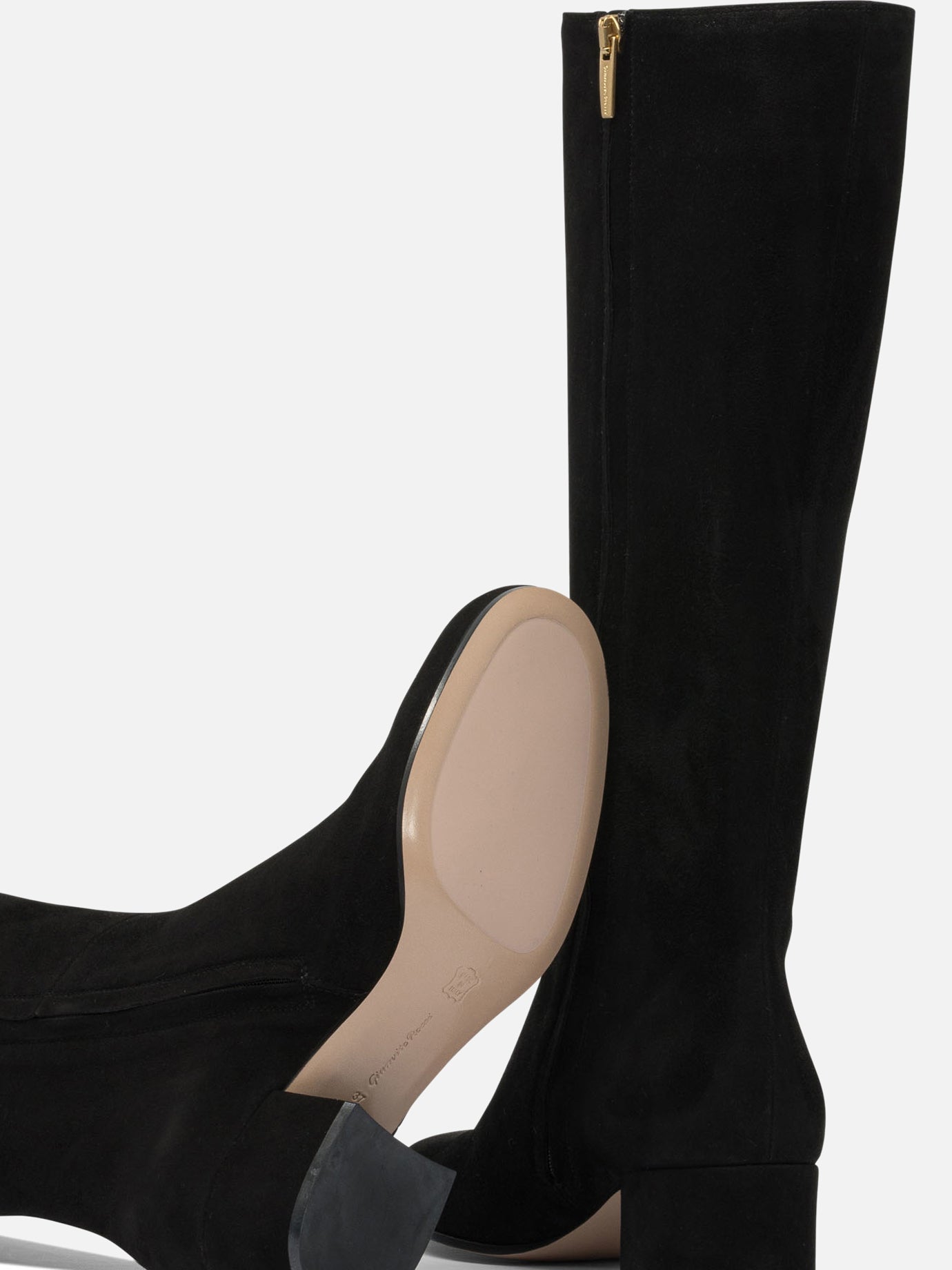 Knee-high 100% suede - 100% leather  Black - Gianvito Rossi Women | PDP | VIETTI Online Store | Zoom-Modal_5
