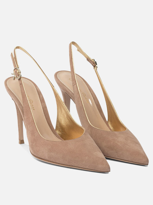 Slingbacks 100% suede - 100% leather  Pink - Gianvito Rossi Women | PDP | VIETTI Online Store | 2
