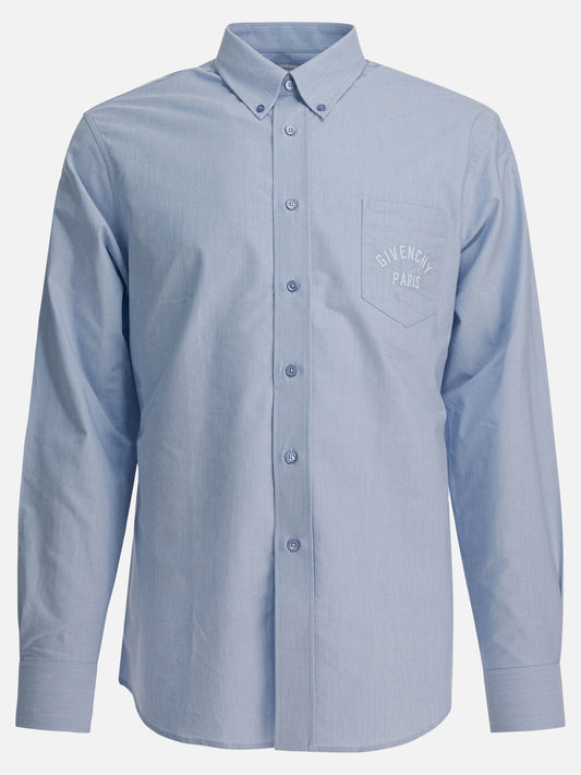 Casual shirts Logo  Light blue - Givenchy Men | PDP | VIETTI Online Store 
