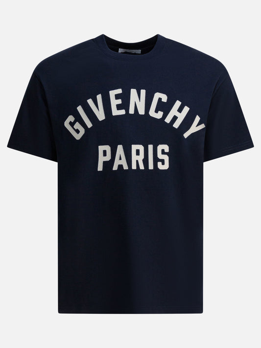 Crewneck t-shirts Logo  Blue - Givenchy Men | PDP | VIETTI Online Store 
