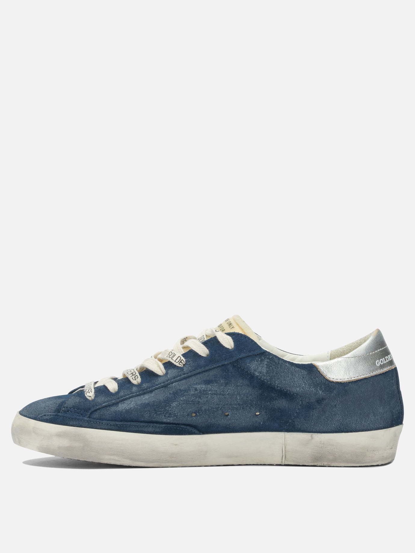 Low top sneakers 79% cow leather 17% polyurethane 4% goat leather - 100% rubber  Blue - Golden Goose Men | PDP | VIETTI Online Store | thumbnail_3