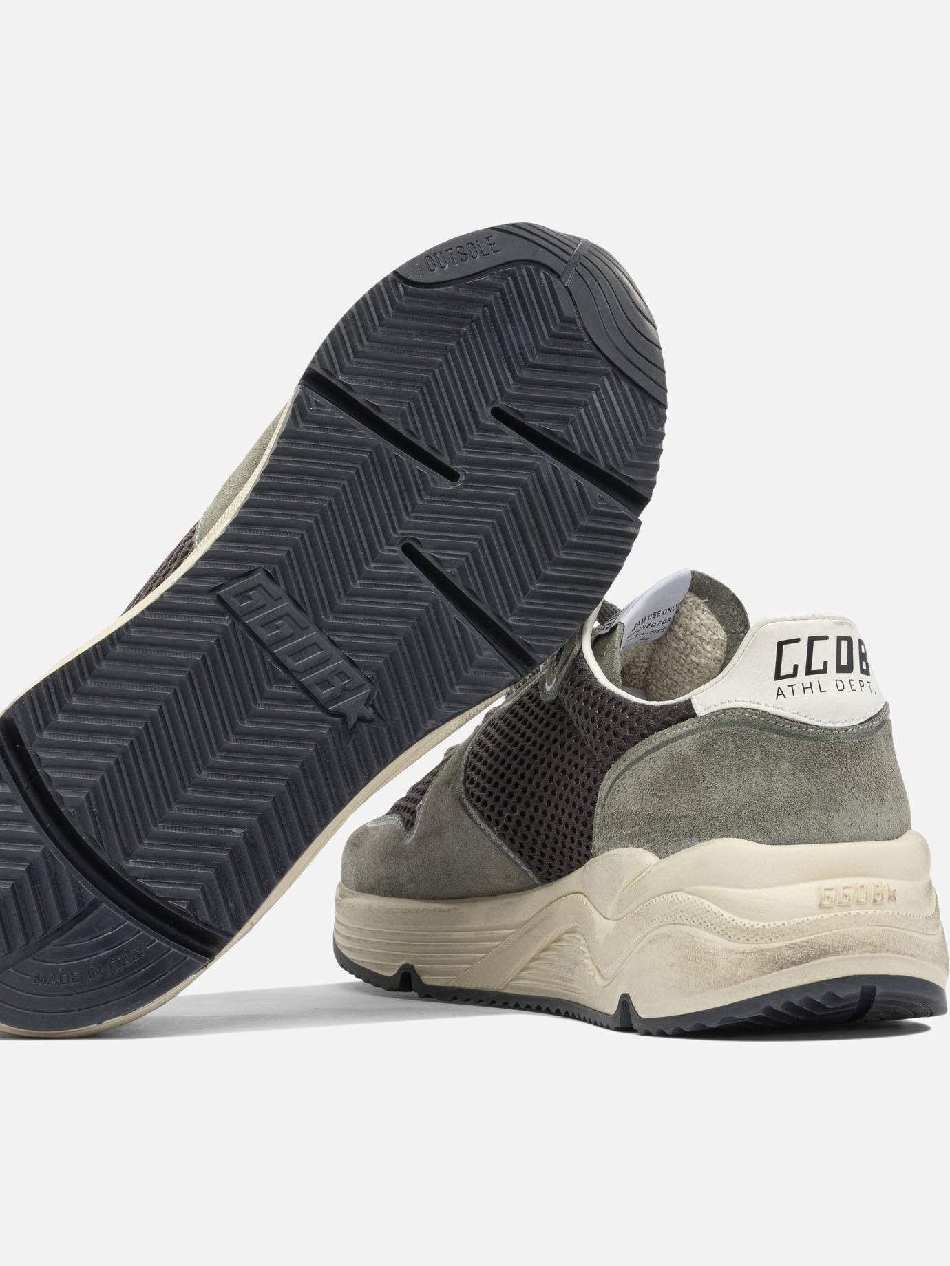 Low top sneakers 59% cow leather 41% polyester - 100% rubber  Green - Golden Goose Men | PDP | VIETTI Online Store | Zoom-Modal_5
