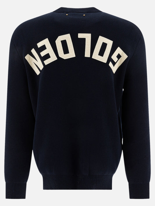 Crewneck sweaters Logo  Blue - Golden Goose Men | PLP | VIETTI Online Store | 2
