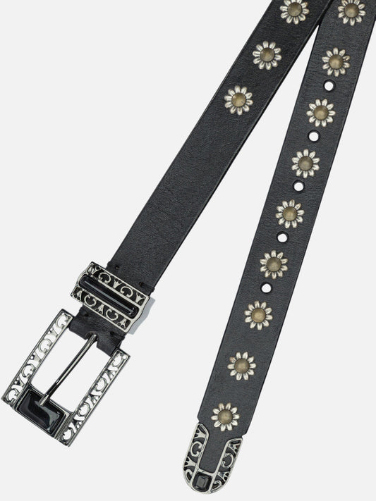 Leather belts Solid colour  Black - Golden Goose Women | PLP | VIETTI Online Store | 2
