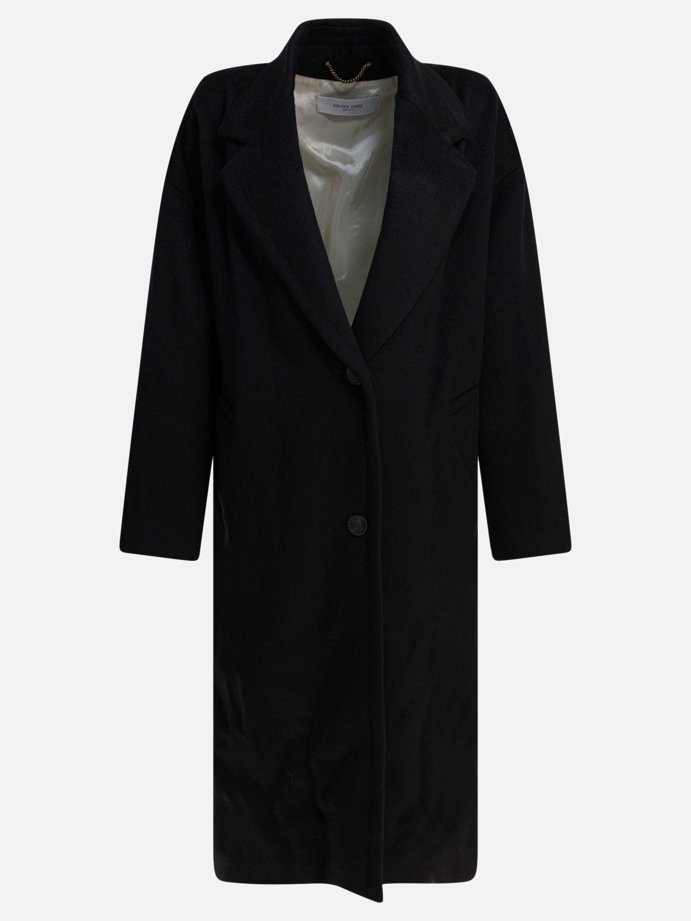 Long coats Solid colour  Black - Golden Goose Women | PDP | VIETTI Online Store | Zoom-Modal
