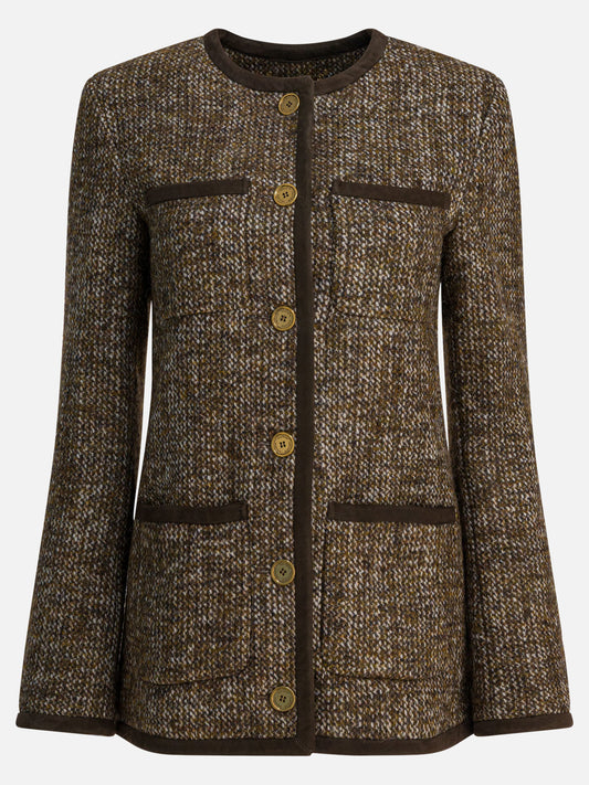 Blazers Tweed  Brown - Golden Goose Women | PDP | VIETTI Online Store 

