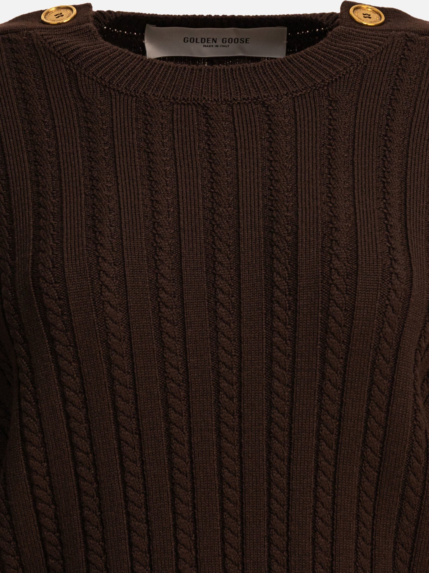 Crewneck sweaters Solid colour  Brown - Golden Goose Women | PDP | VIETTI Online Store | Zoom-Modal_3
