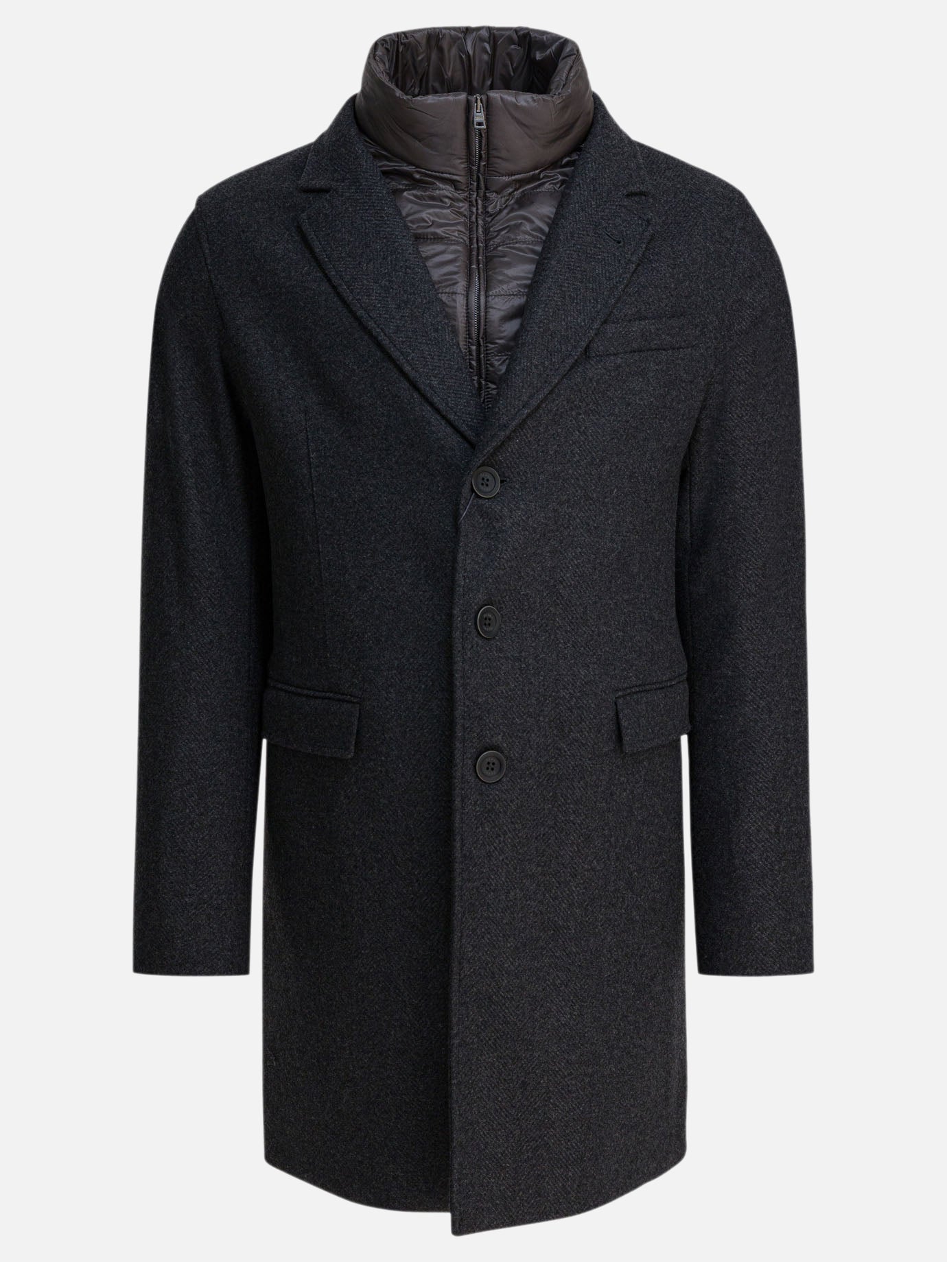 Long coats Herringbone  Grey - Herno Men | PDP | VIETTI Online Store | thumbnail
