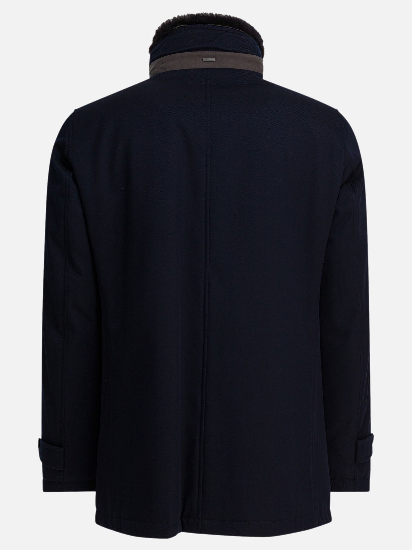 Long coats Solid colour  Blue - Herno Men | PDP | VIETTI Online Store | Zoom-Modal_2
