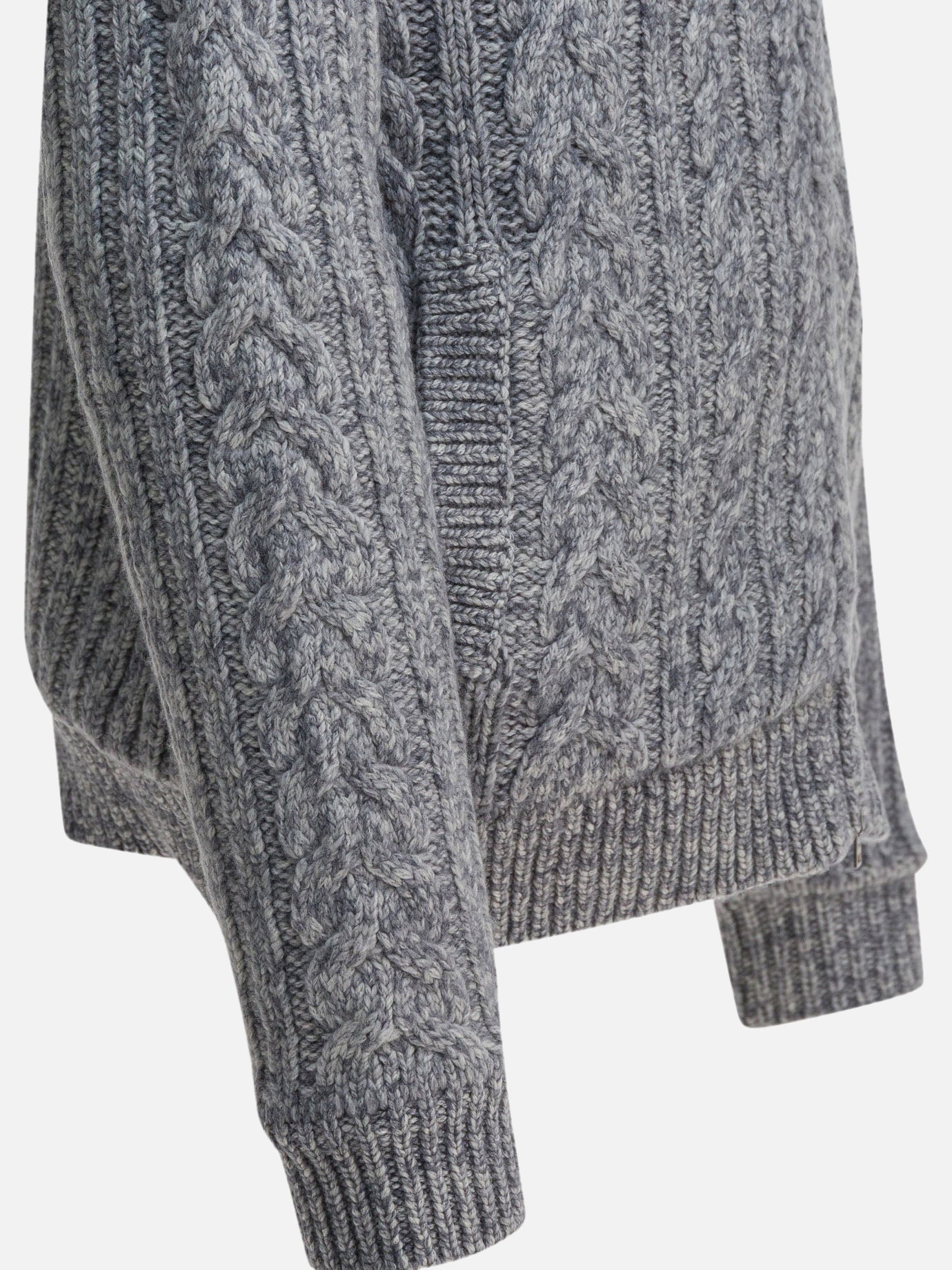 Cardigans Textured knit  Grey - Herno Men | PDP | VIETTI Online Store | Zoom-Modal_4
