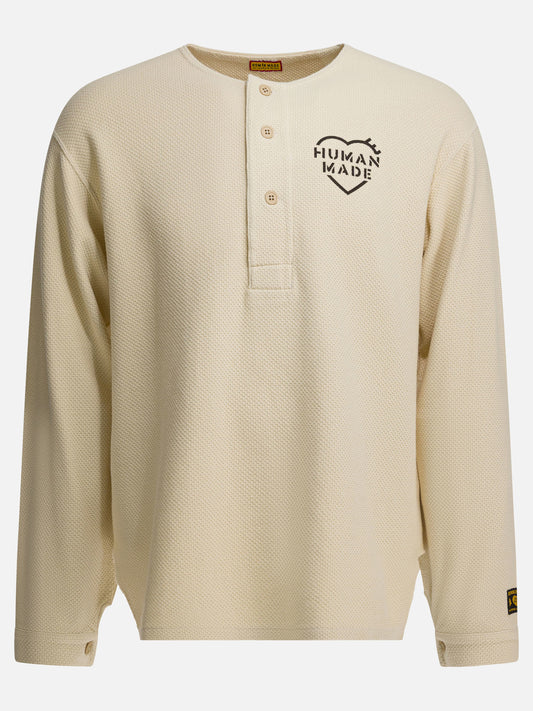 Henley t-shirts Logo  White - Human Made Men | PDP | VIETTI Online Store 
