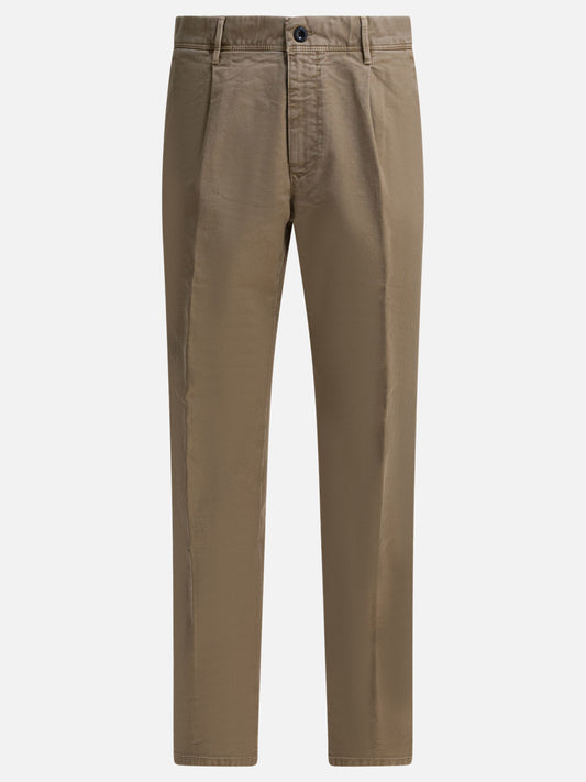 Leisure trousers Solid colour  Beige - Incotex Slacks Men | PLP | VIETTI Online Store 
