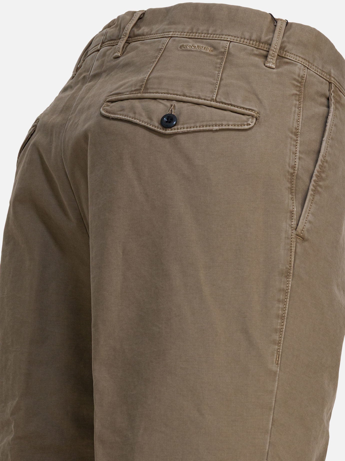 Leisure trousers Solid colour  Beige - Incotex Slacks Men | PDP | VIETTI Online Store | thumbnail_4