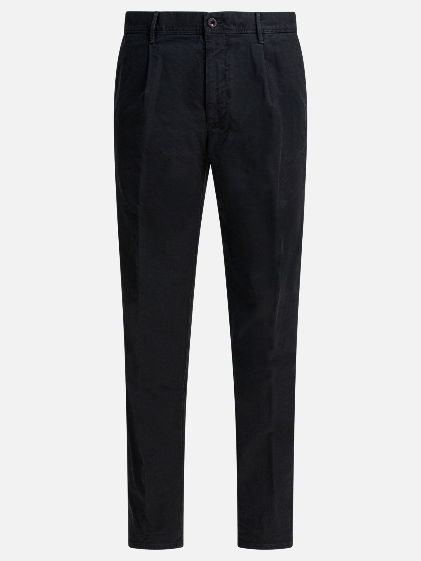 Leisure trousers Solid colour  Black - Incotex Slacks Men | PDP | VIETTI Online Store | thumbnail