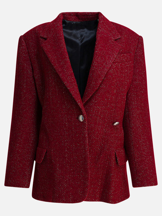 Short coats Solid colour  Red - Isabel Marant Women | PLP | VIETTI Online Store 
