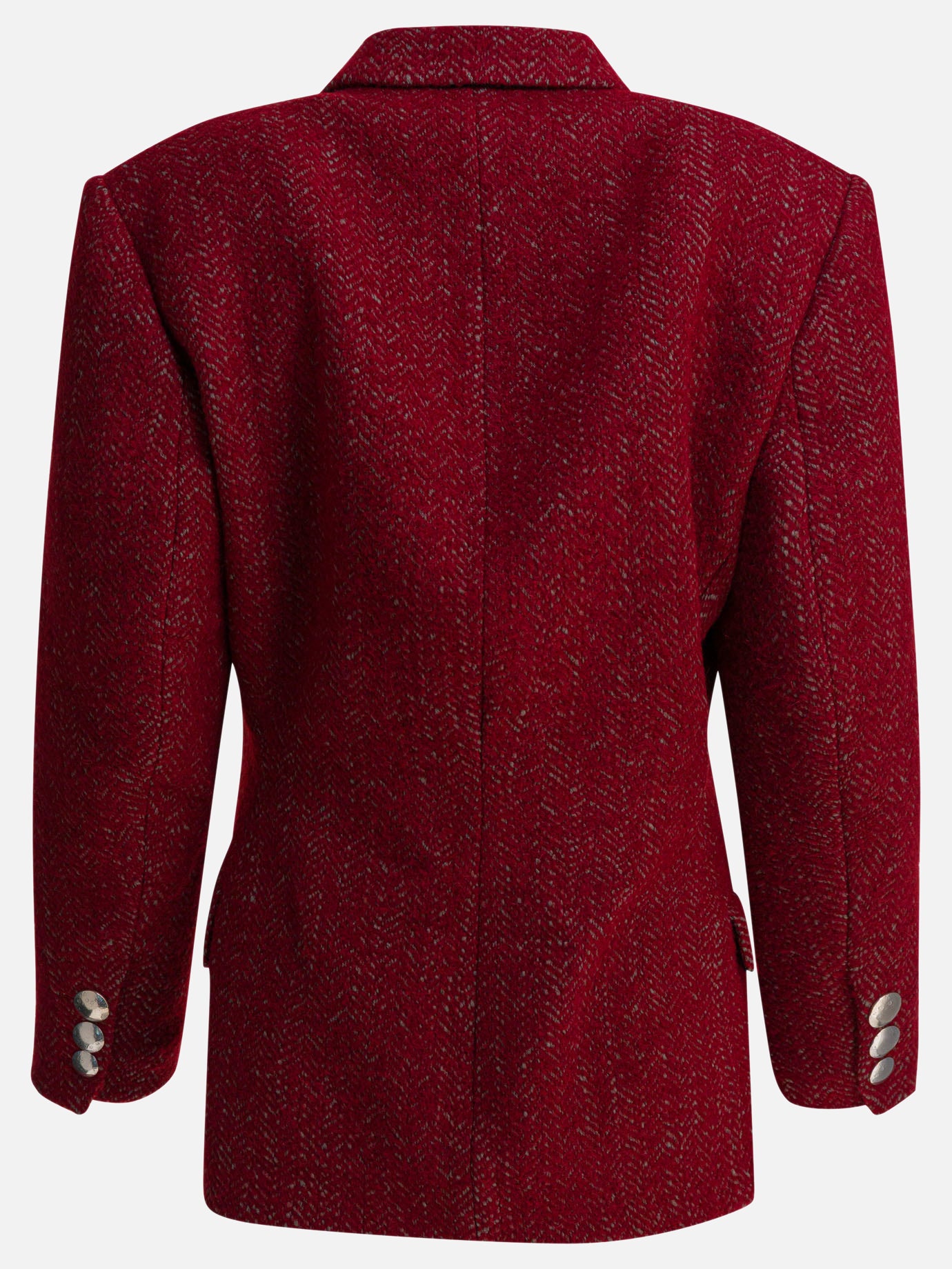 Short coats Solid colour  Red - Isabel Marant Women | PDP | VIETTI Online Store | thumbnail_2