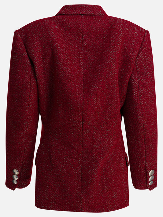 Short coats Solid colour  Red - Isabel Marant Women | PLP | VIETTI Online Store | 2
