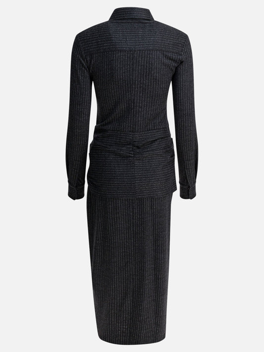 Midi dresses Striped  Grey - Isabel Marant Women | PLP | VIETTI Online Store | 2
