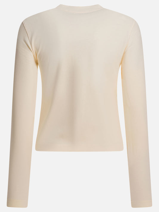 Crewneck t-shirts Logo  Beige - Jacquemus Women | PDP | VIETTI Online Store | 2

