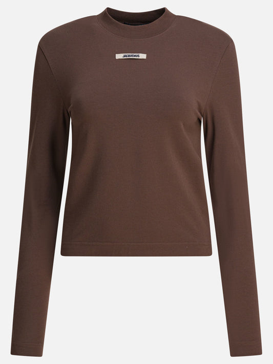 Crewneck t-shirts Logo  Brown - Jacquemus Women | PDP | VIETTI Online Store 
