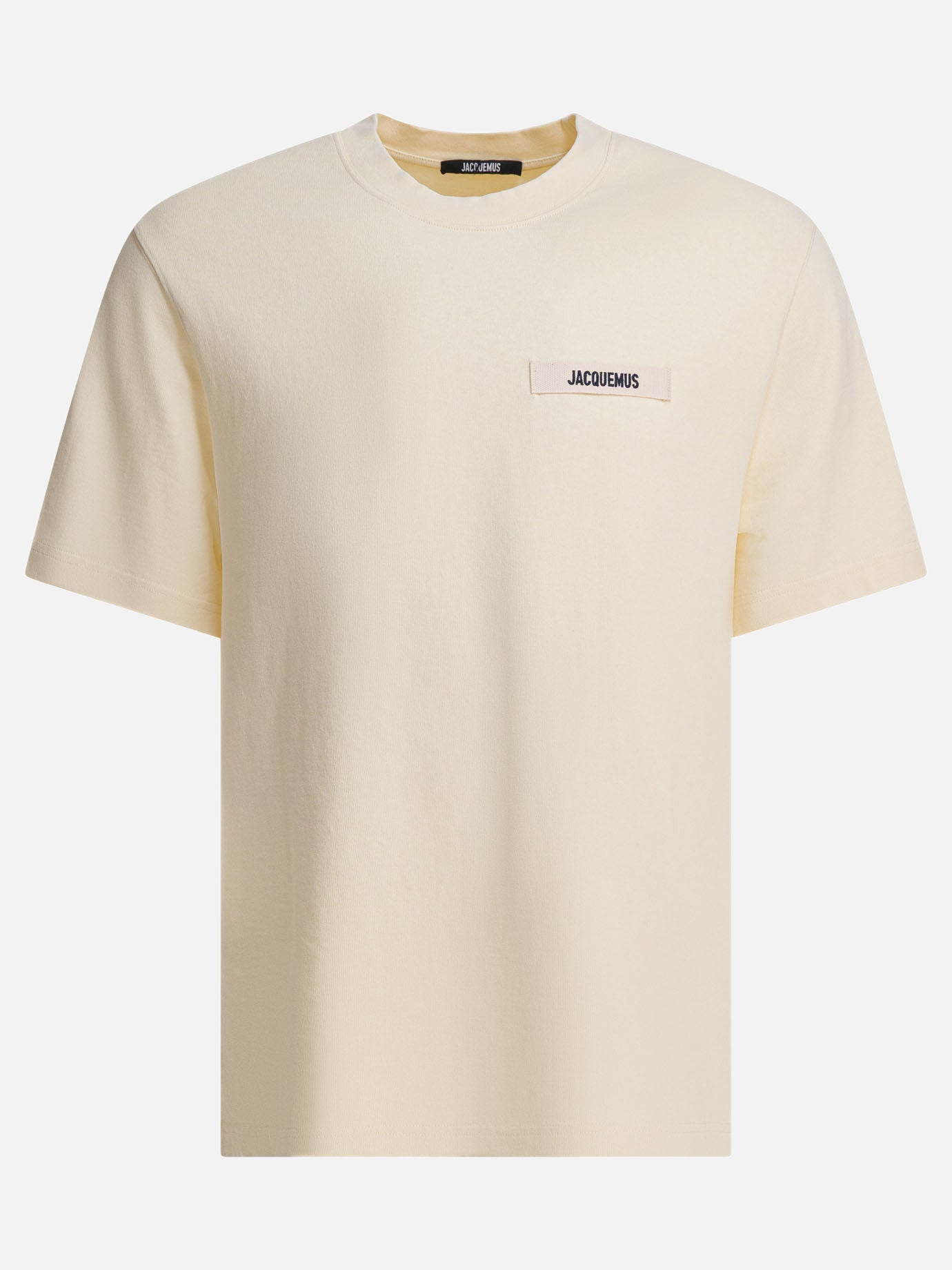 Crewneck t-shirts Logo  Beige - Jacquemus Men | PDP | VIETTI Online Store | Zoom-Modal
