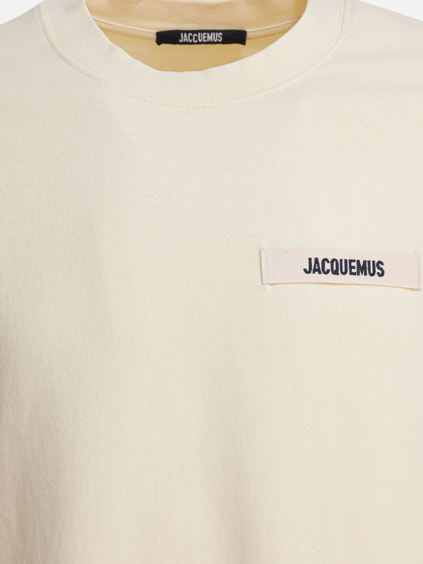 Crewneck t-shirts Logo  Beige - Jacquemus Men | PDP | VIETTI Online Store | Zoom-Modal_3
