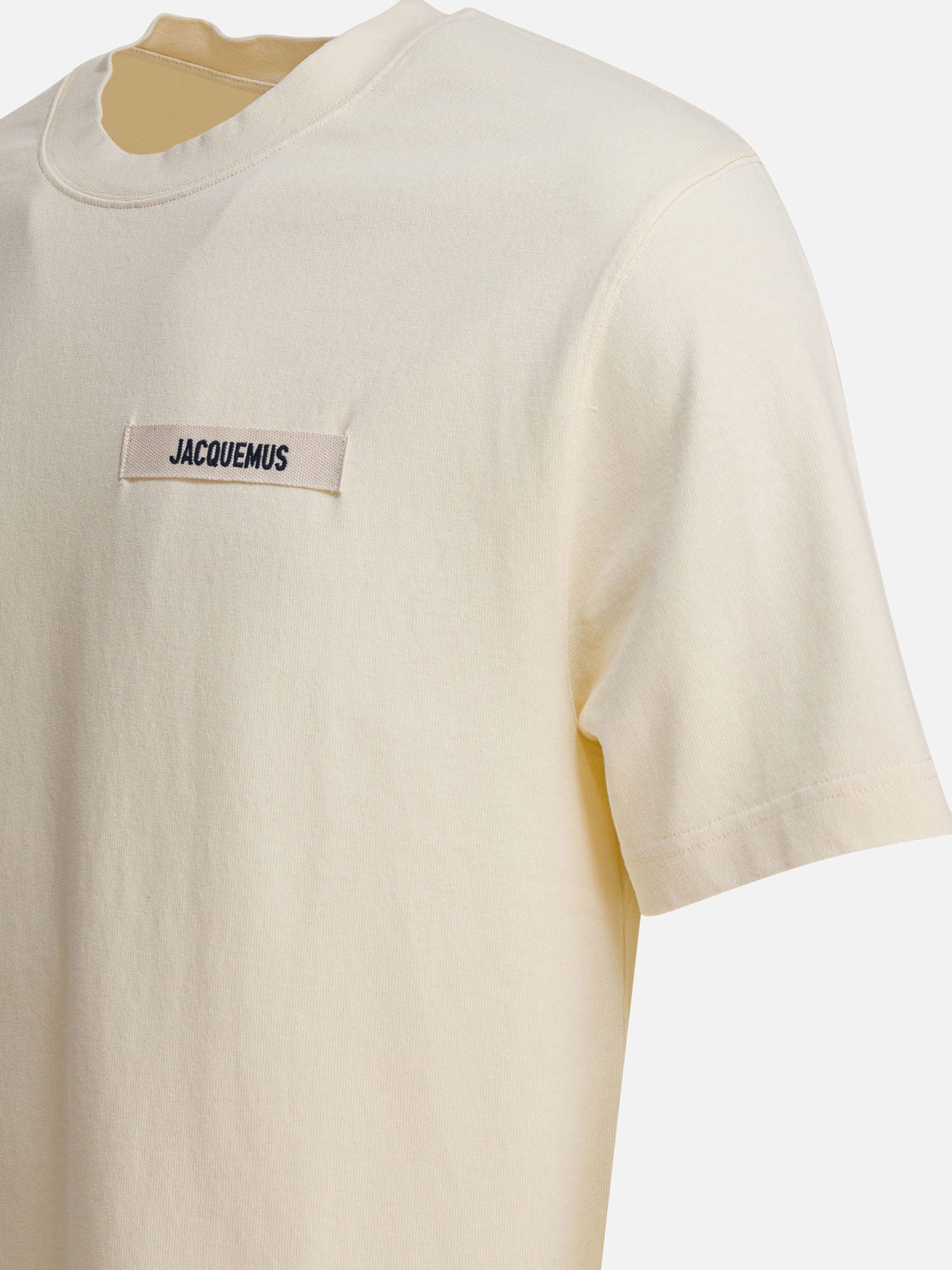 Crewneck t-shirts Logo  Beige - Jacquemus Men | PDP | VIETTI Online Store | Zoom-Modal_4
