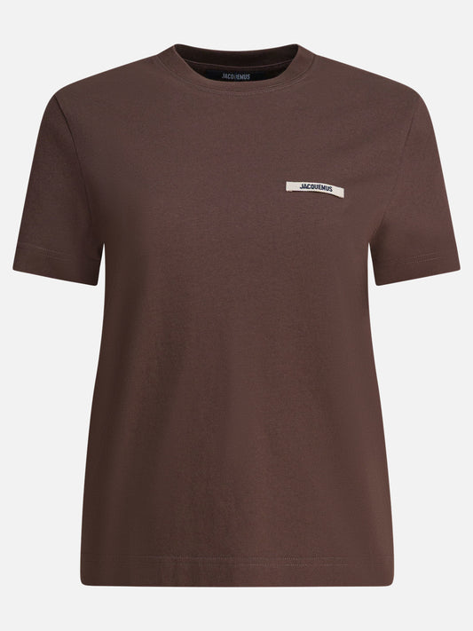 Crewneck t-shirts Logo  Brown - Jacquemus Women | PDP | VIETTI Online Store 
