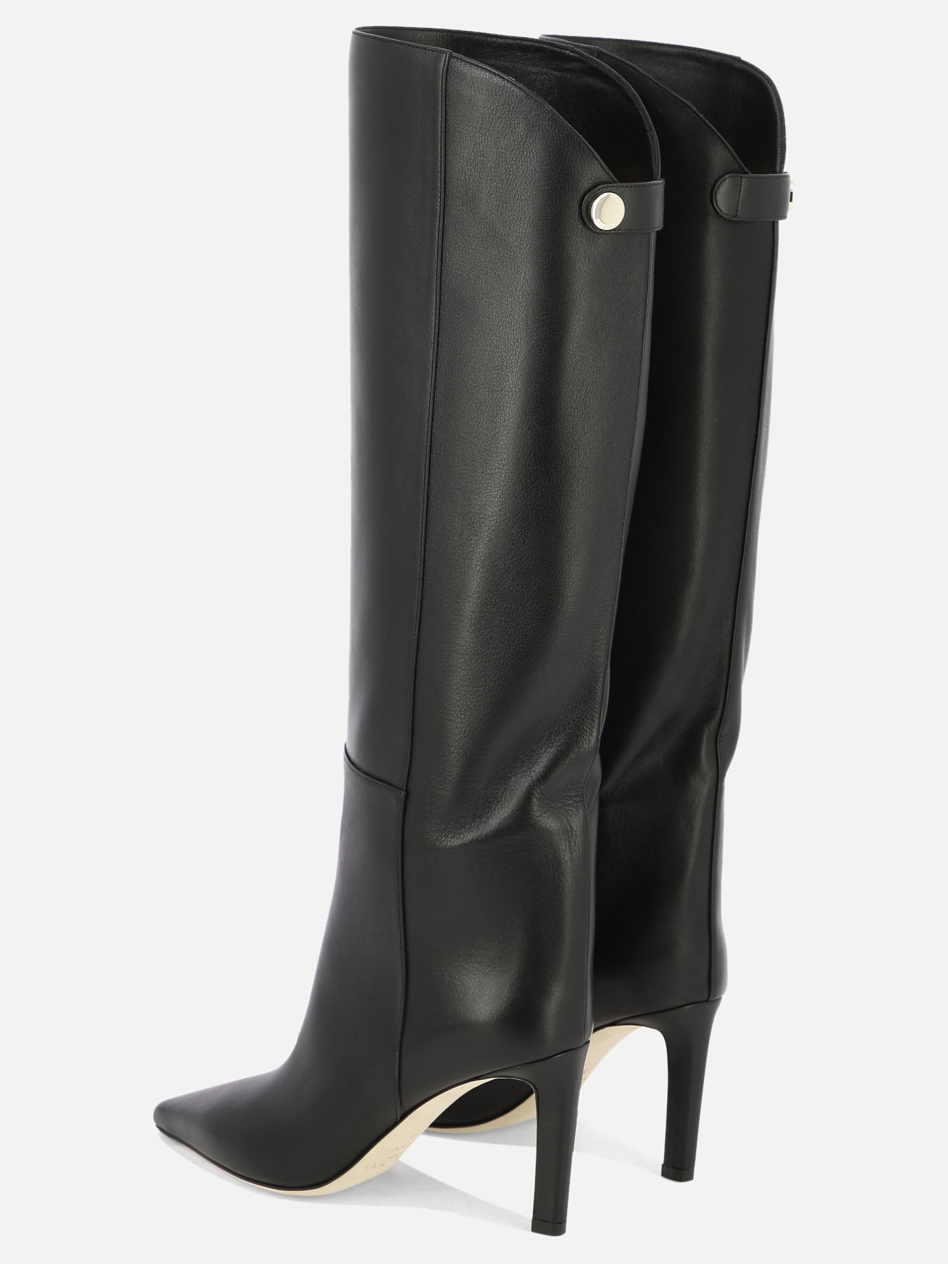 Knee-high 100% calf - 95% calf 5% rubber  Black - Jimmy Choo Women | PDP | VIETTI Online Store | Zoom-Modal_4
