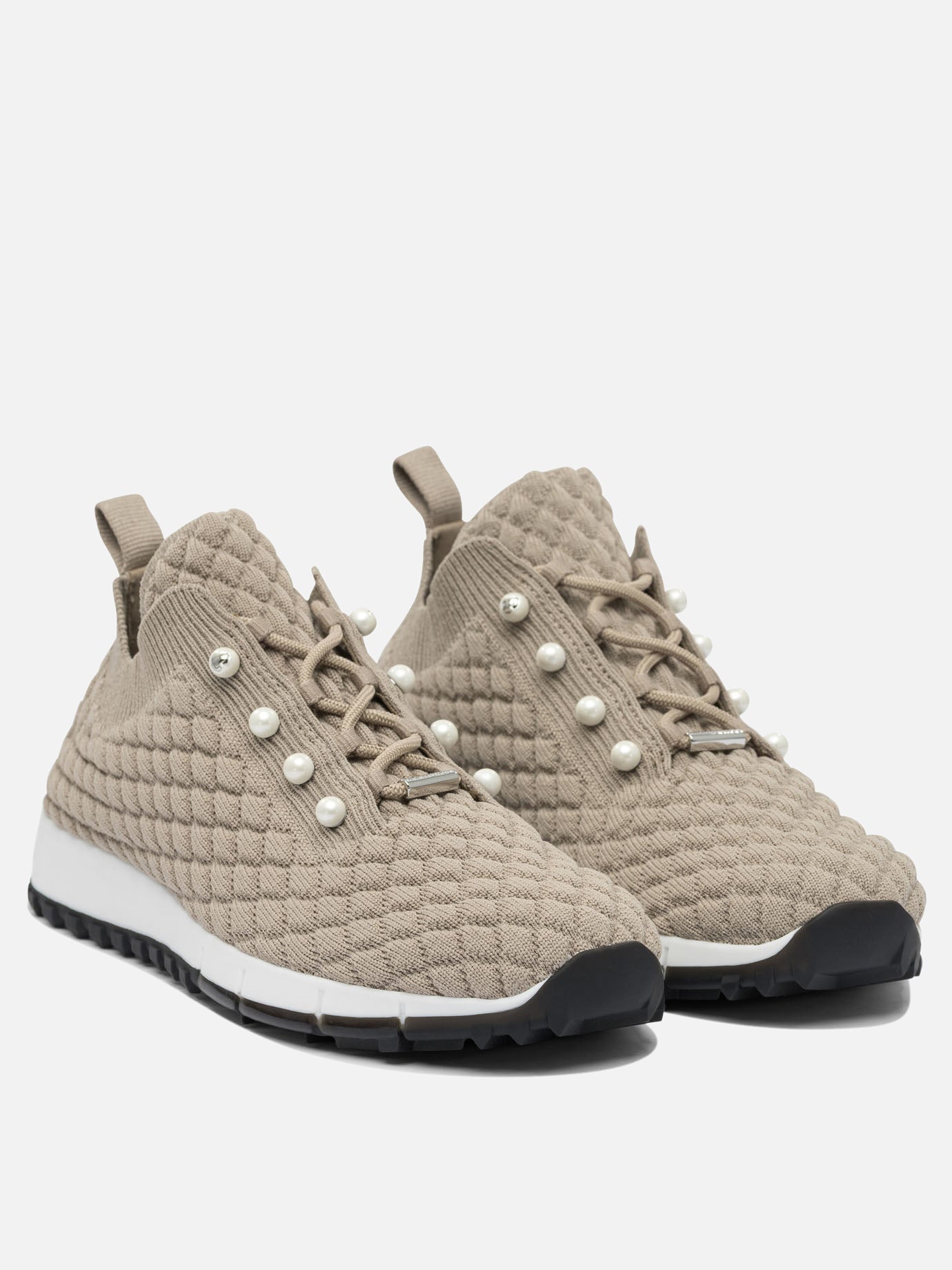 Low top sneakers 100% textile - 100% rubber  Grey - Jimmy Choo Women | PDP | VIETTI Online Store | thumbnail_2
