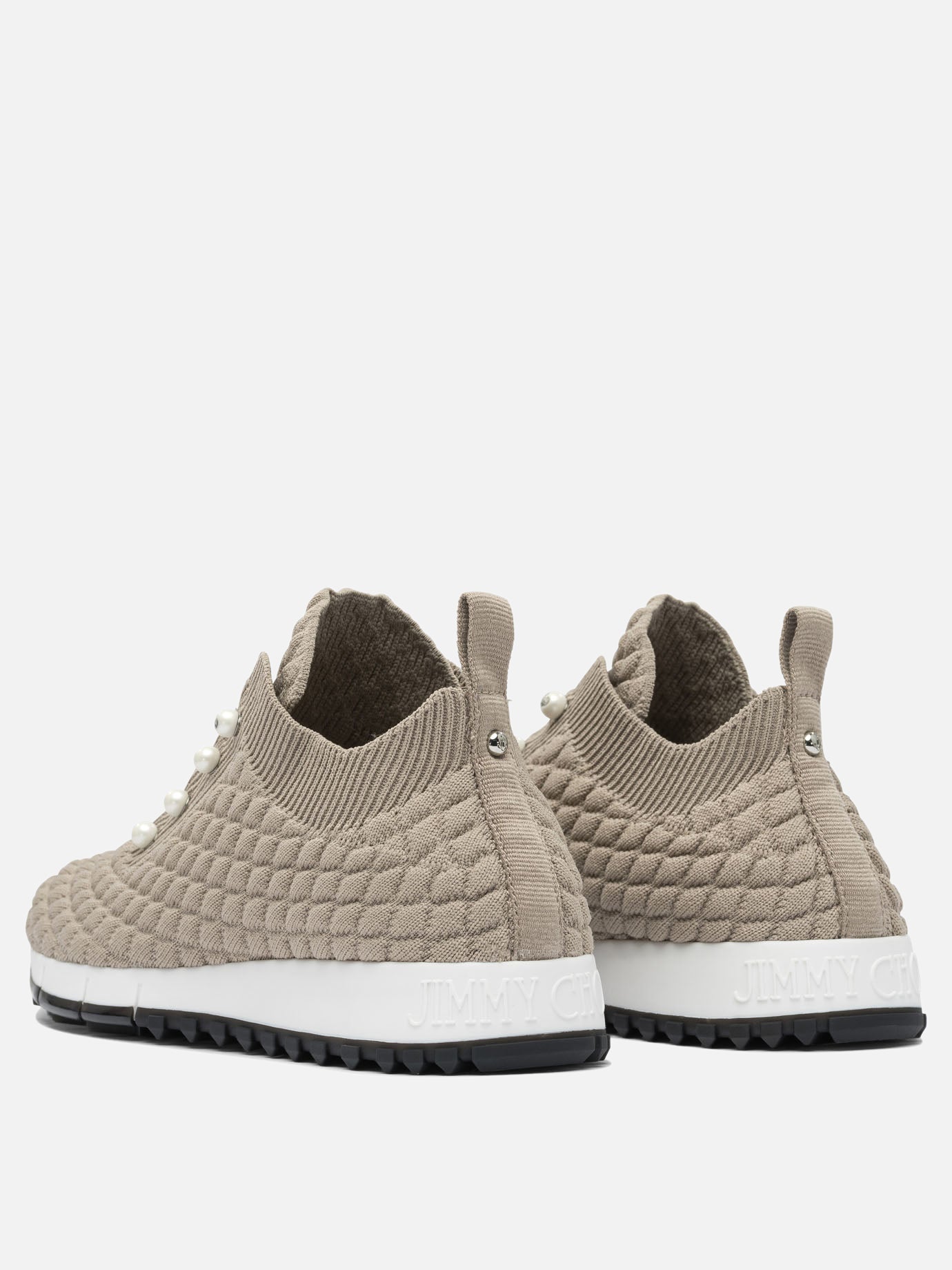 Low top sneakers 100% textile - 100% rubber  Grey - Jimmy Choo Women | PDP | VIETTI Online Store | thumbnail_4