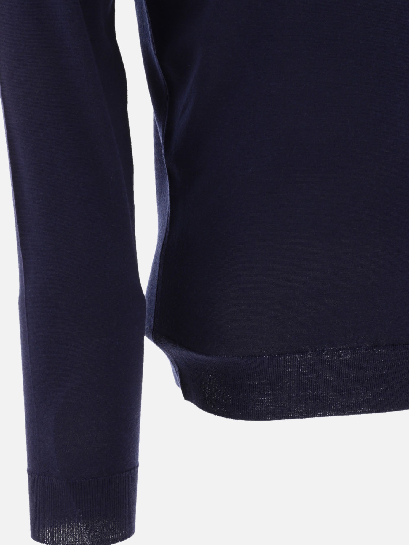 Polo shirts with buttons Solid colour  Blue - John Smedley Men | PDP | VIETTI Online Store | thumbnail_4