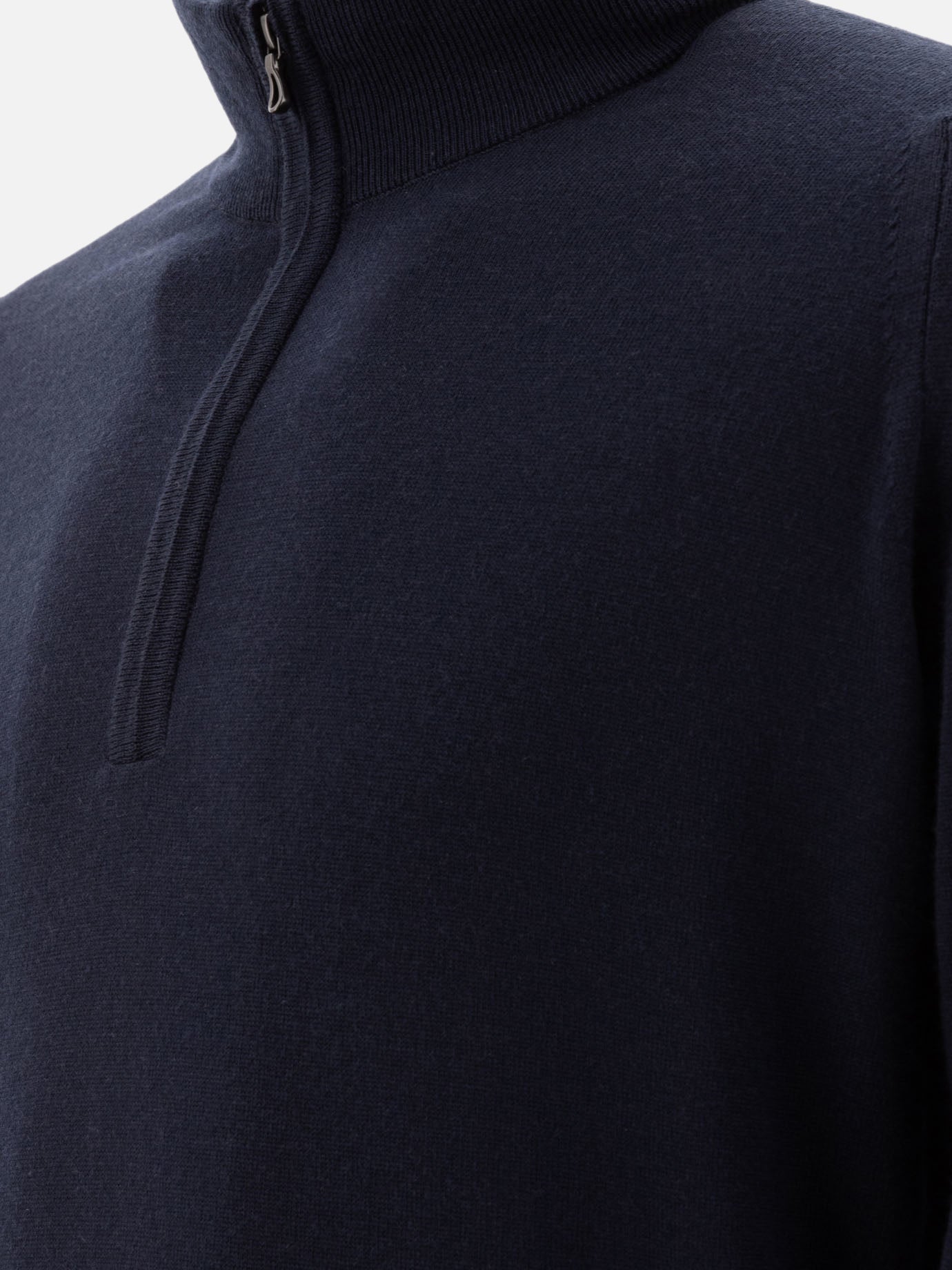 Half zip sweaters Solid colour  Blue - John Smedley Men | PDP | VIETTI Online Store | thumbnail_4